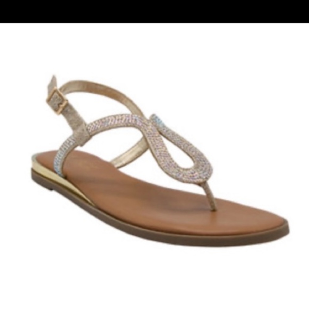 NWT Sugar Sandals Gold 7.5